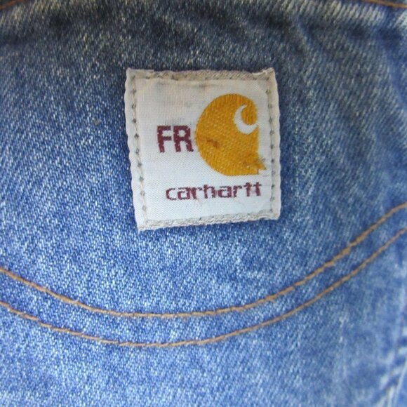 Carhartt FR Flame Resistant Blue Jeans Relaxed Fit Straight Leg Women's 16 - Picture 8 of 8
